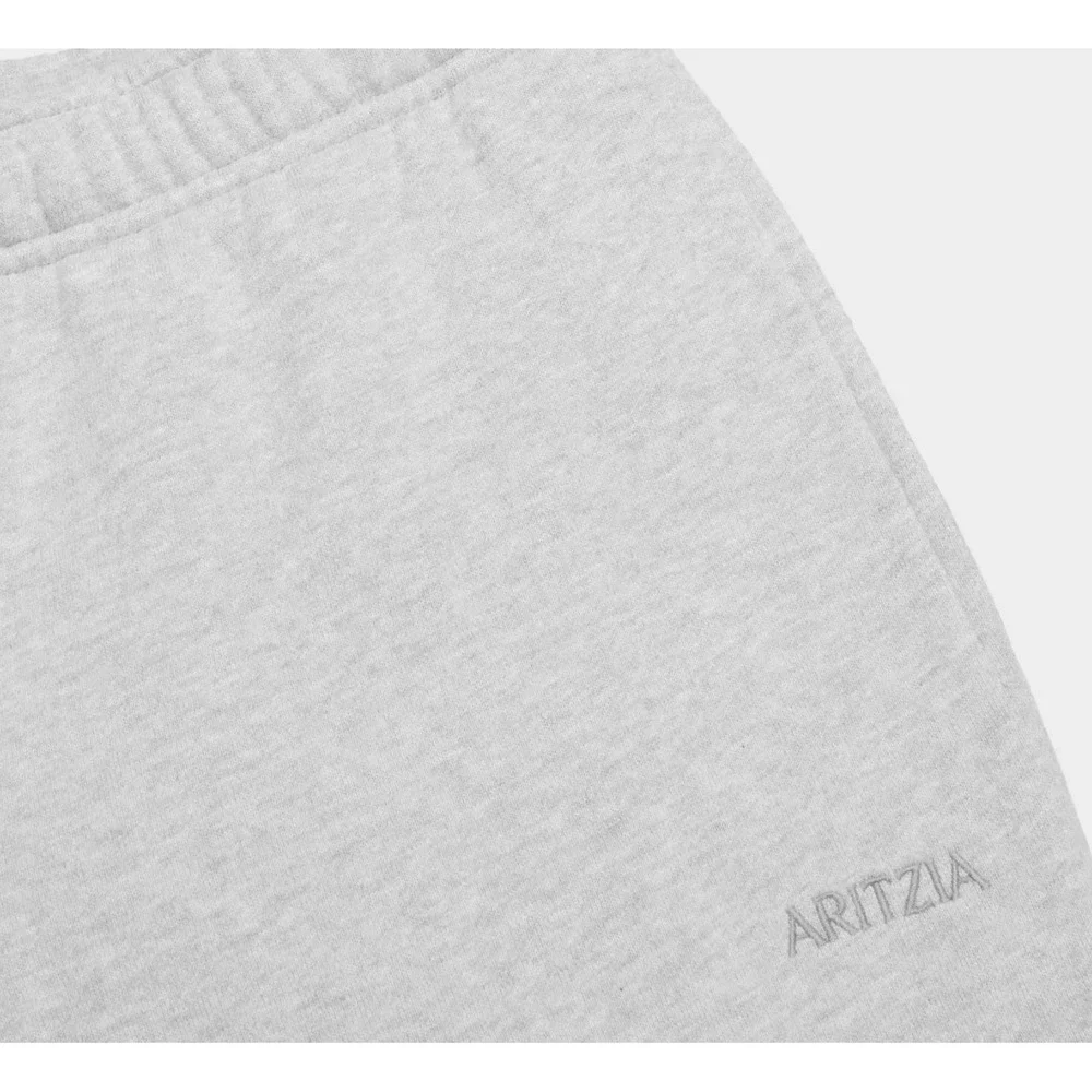 Aritzia Tna Cozy Sweatfleece Mega Straight Sweatpants Heather Chrome XL Grey - Picture 6 of 7